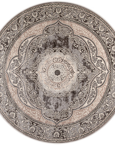Ковер российский 36868J Rimma Lux (Хит-сет, серый) круглый