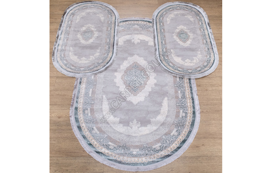 Ковер 4112A ЦВЕТ ACIK MAVI FLOS / ACIK MAVI FLOS Oval