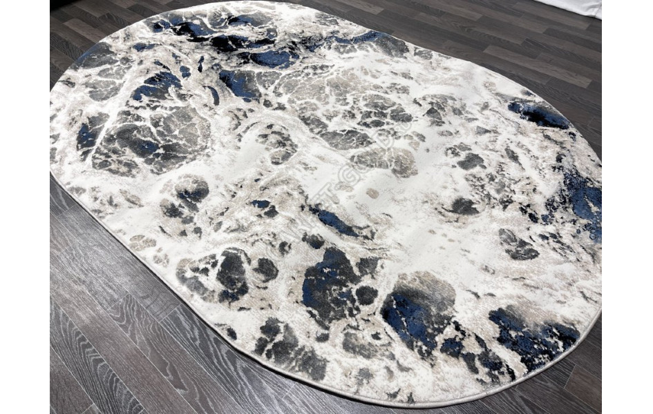 Турецкий ковер 40697B_VIZON / MAVI ОВАЛ