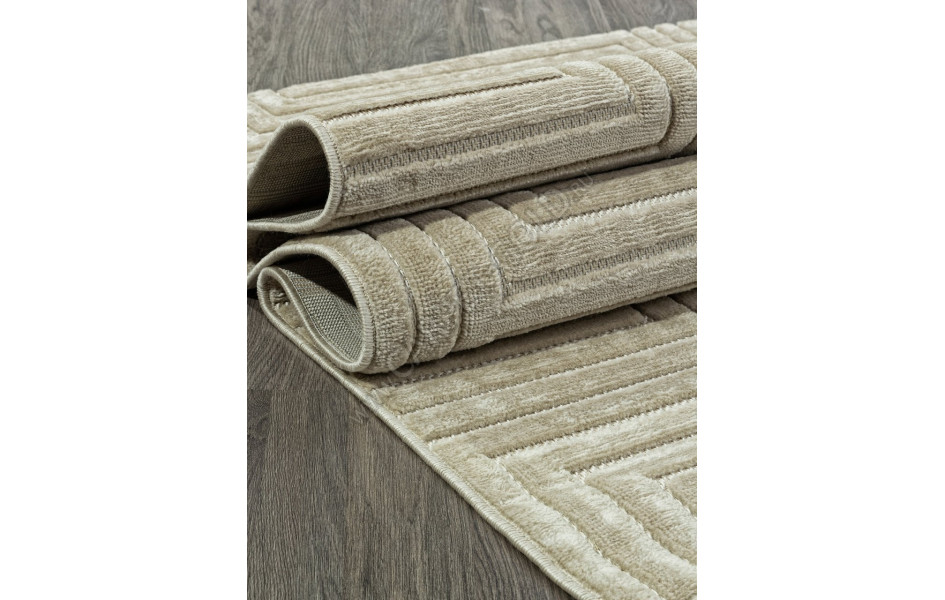 Ковер D786AP - BEIGE / BEIGE - Прямоугольник - коллекция JUNO