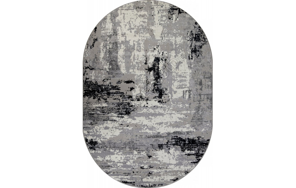 Ковер F279 - DARK GRAY - Овал - коллекция PALERMO