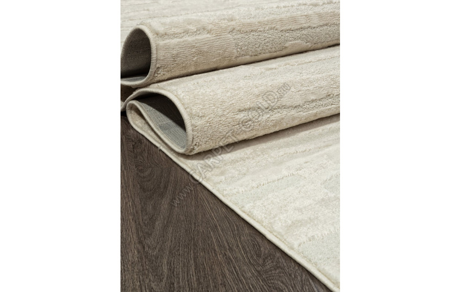 Ковер D331A - KREM COKEN / HEATSET KREM - Прямоугольник - коллекция TURIN