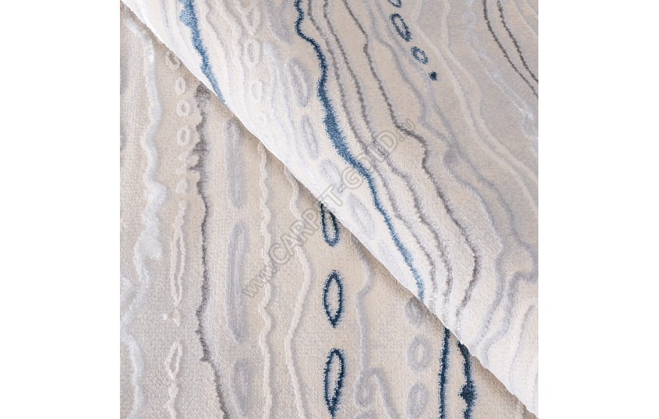 КОВРЫ ДИЗАЙН F592AW ЦВЕТ BEIGE / D.BLUE
